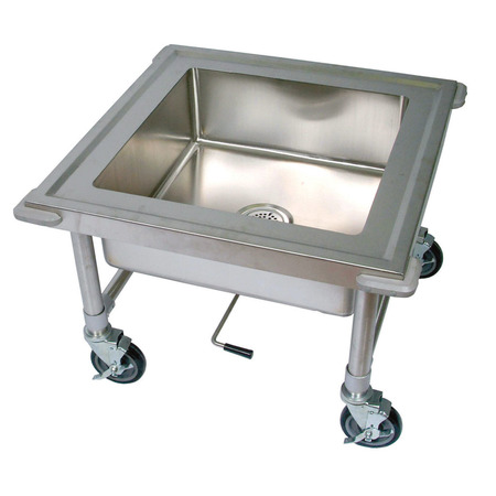 BK RESOURCES Stainless Steel Mobile Soak Sink, Marine Edge & Corner Bumpers BKS-1-SK-20-8-ME